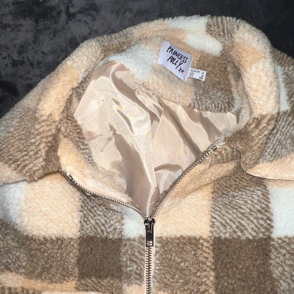 Princess Polly Doria Jacket in Beige Size 0 - Picture 16 of 16